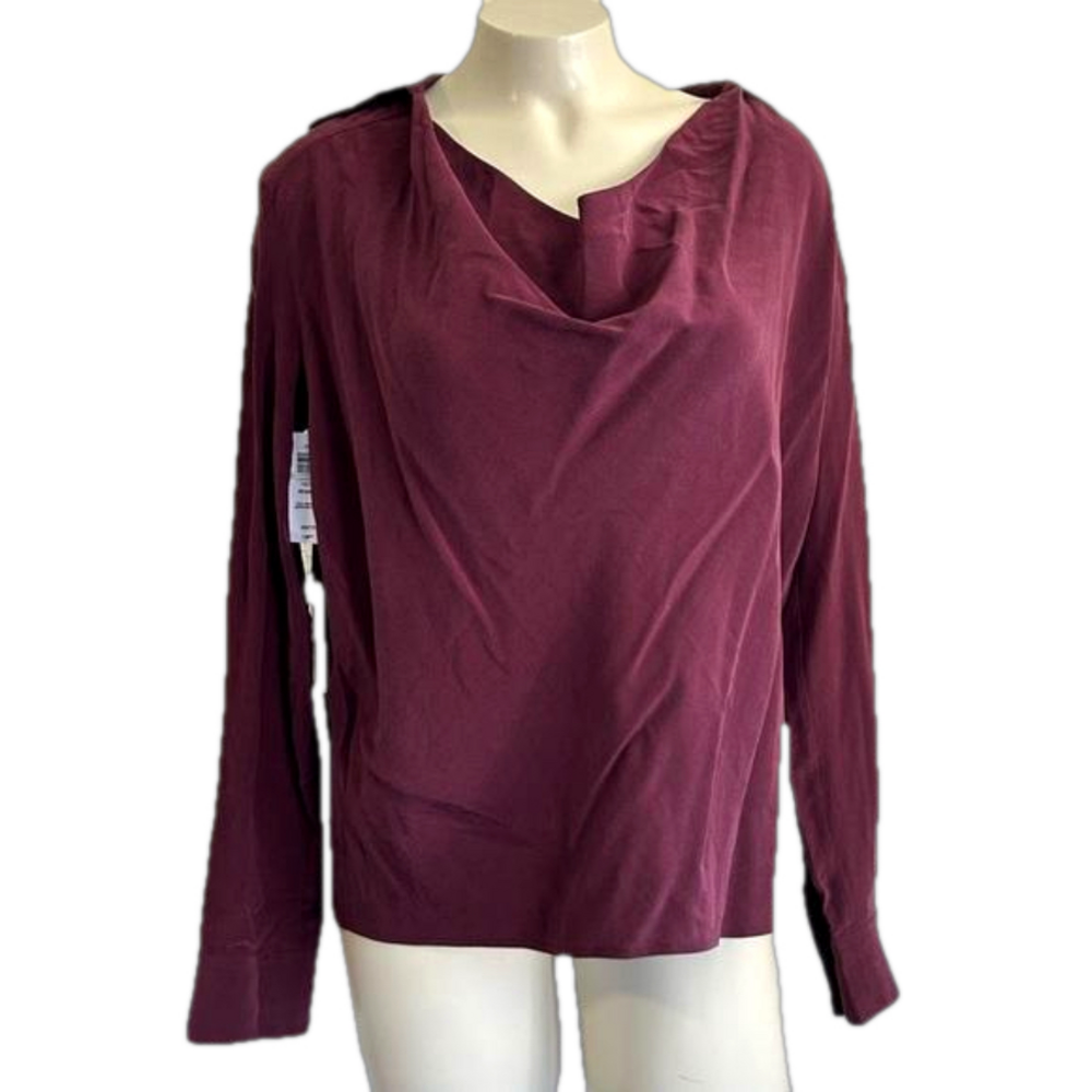 Babaton maroon Riche Reihana Shirt sz 2 XS NWT $138